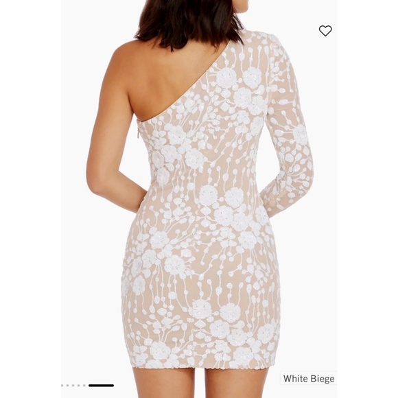 Women's The Population Dress, White, Size S - Picture 3 of 8